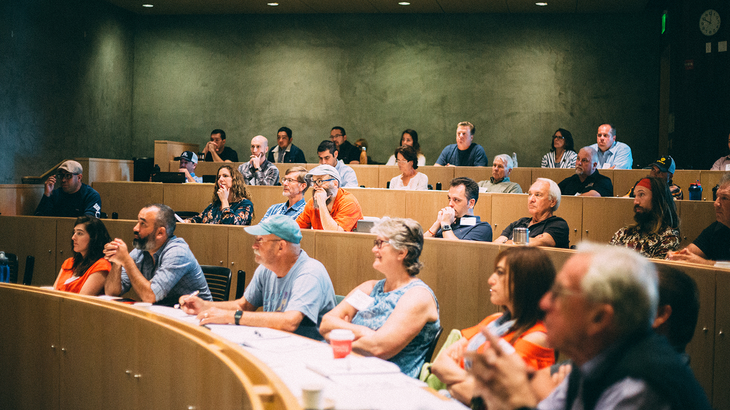 People attending lecture