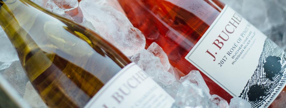 Wine Bottles in Ice
