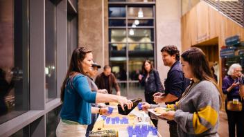 Olive oil tasting in lobby