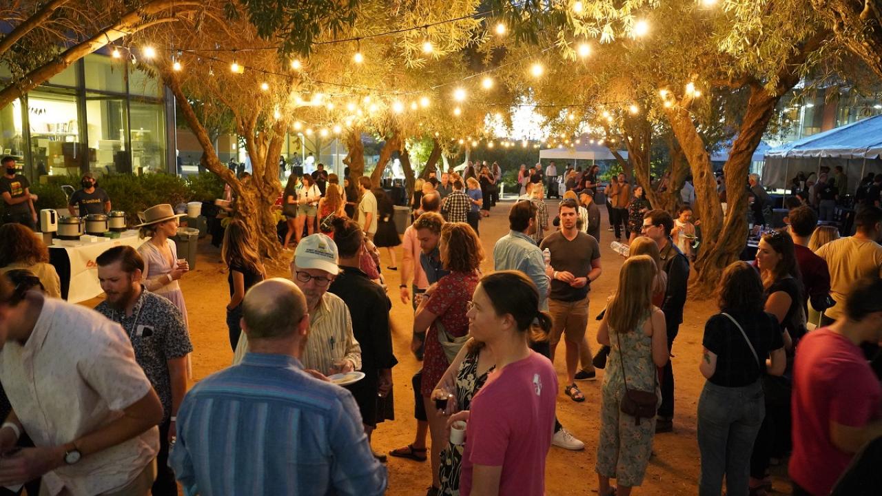 TASTE attendees under the lights