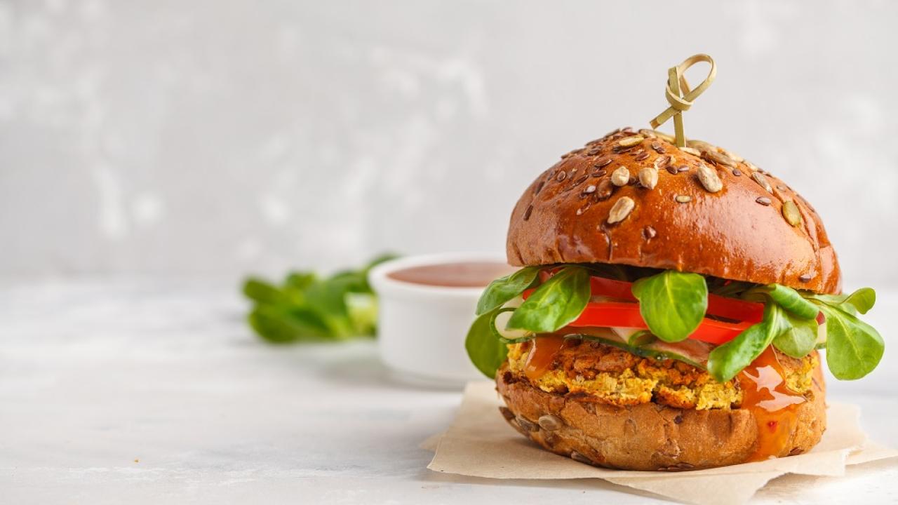 Plant-based burger