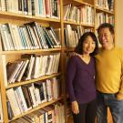 Martin Yan and his wife Susan in their home in December 2021. (Gregory Urquiaga, UC Davis)