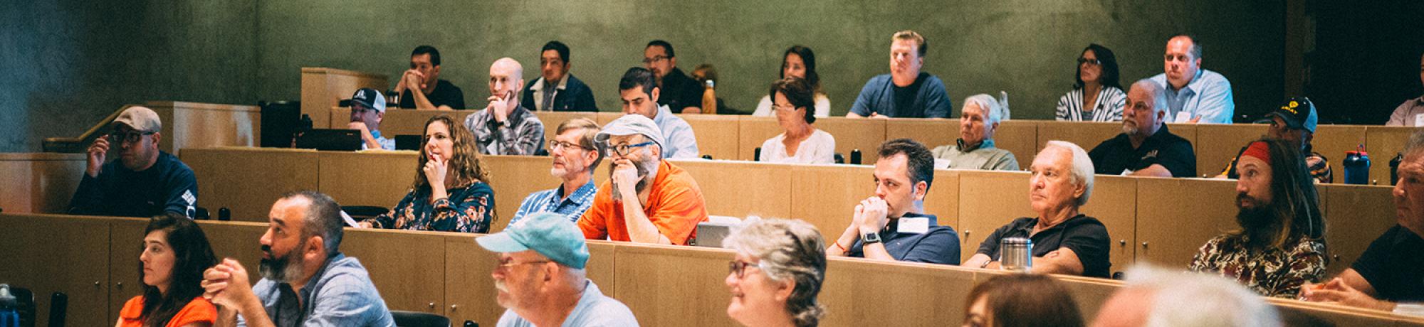 Audience in sensory theater