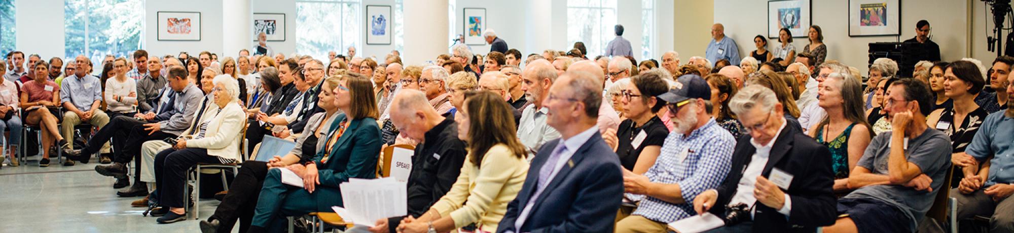Crowd at lecture